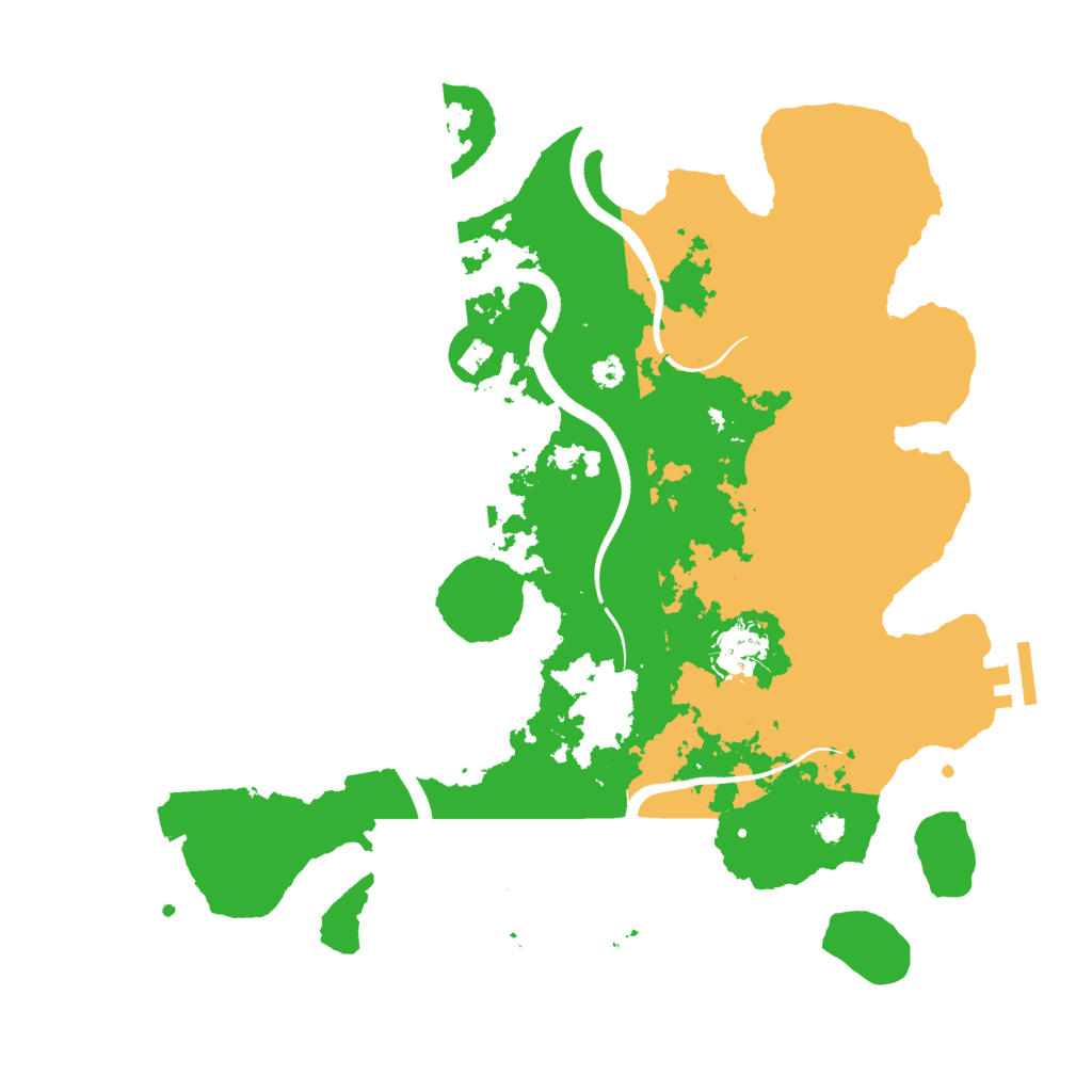 Biome Rust Map: Procedural Map, Size: 3500, Seed: 755330779