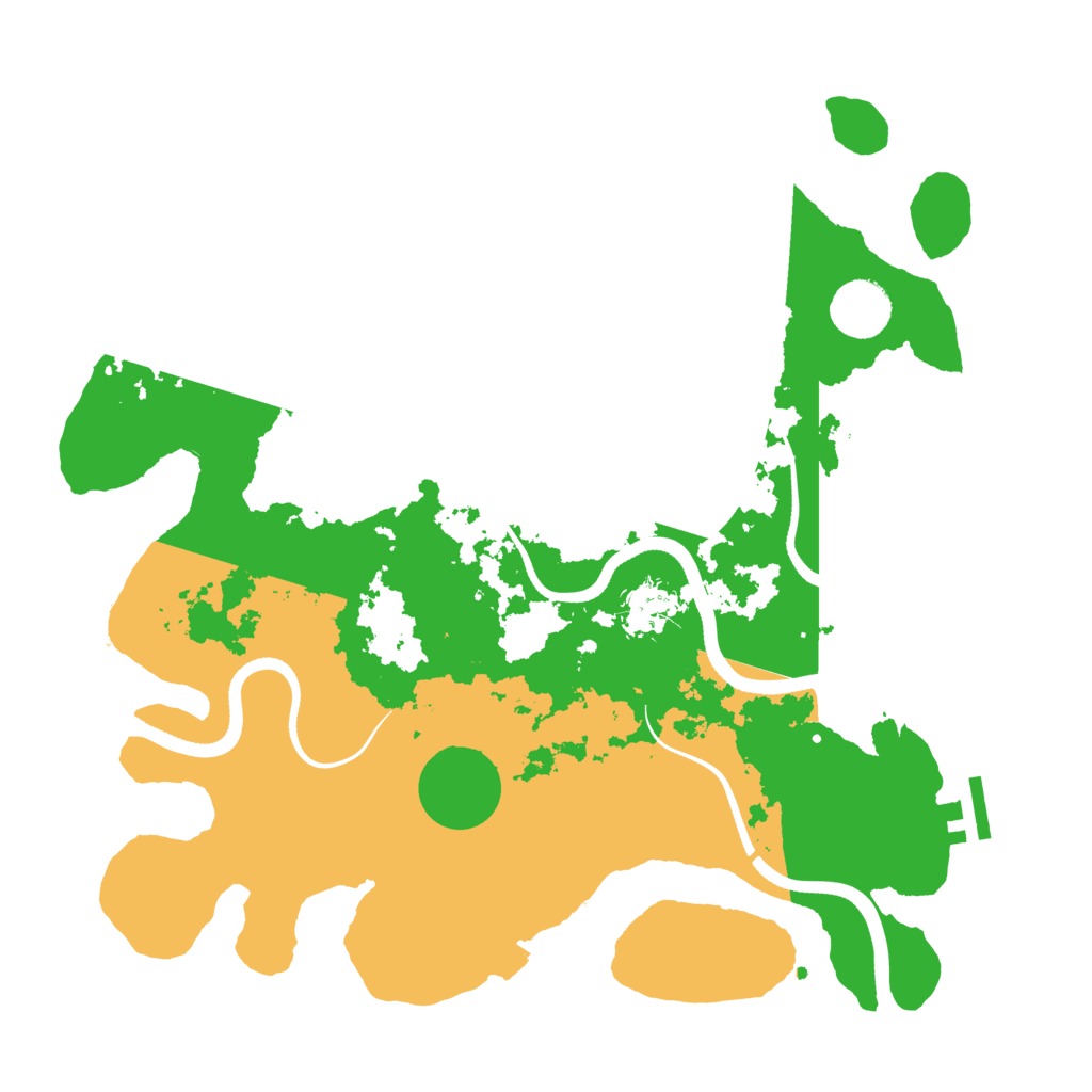 Biome Rust Map: Procedural Map, Size: 3500, Seed: 2036247355
