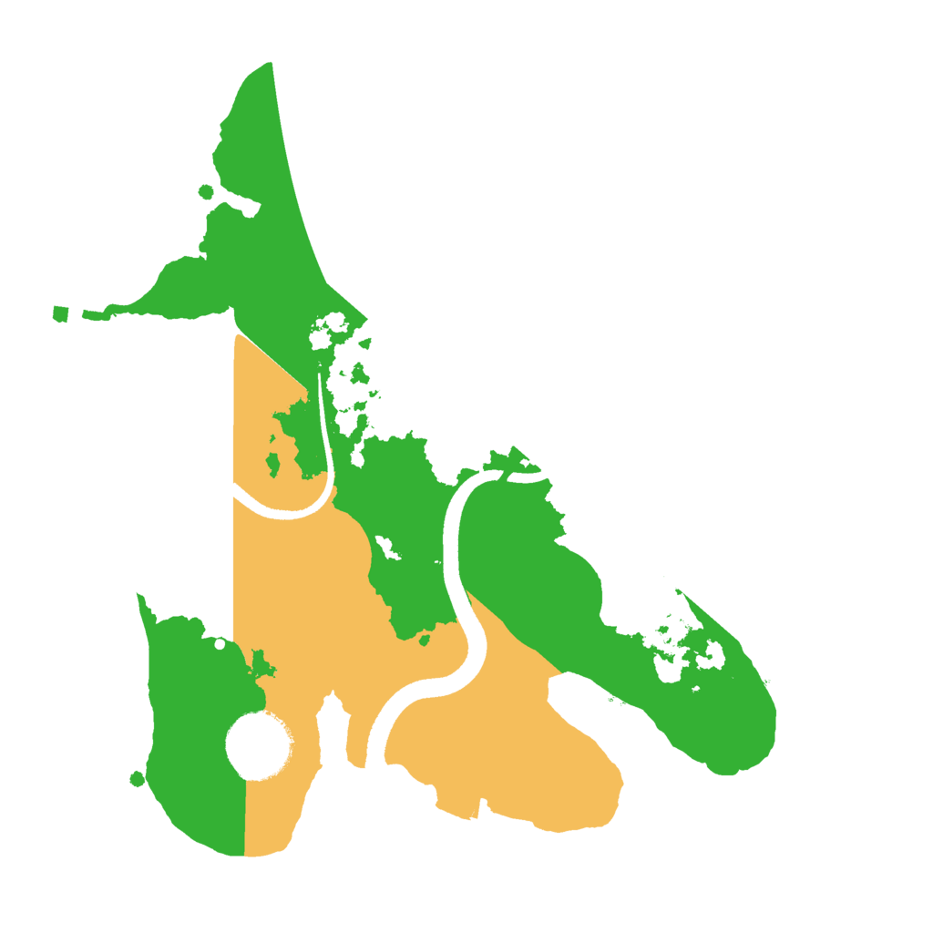 Biome Rust Map: Procedural Map, Size: 2500, Seed: 604715519