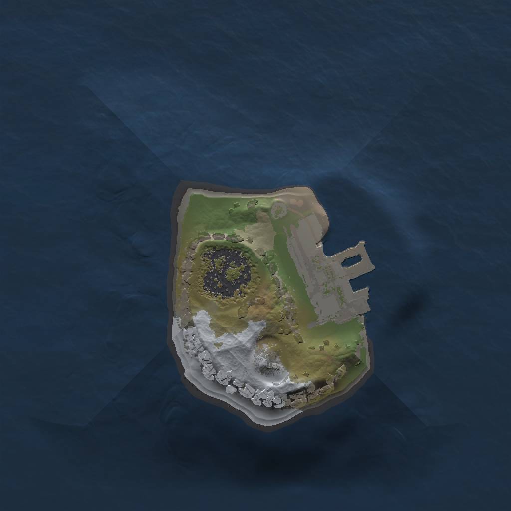 Rust Map: Procedural Map, Size: 1000, Seed: 124314, 4 Monuments