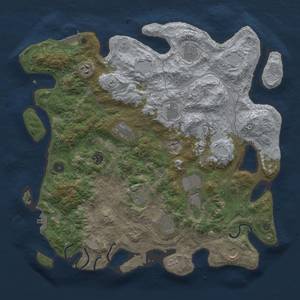 Thumbnail Rust Map: Procedural Map, Size: 4250, Seed: 606672815, 18 Monuments