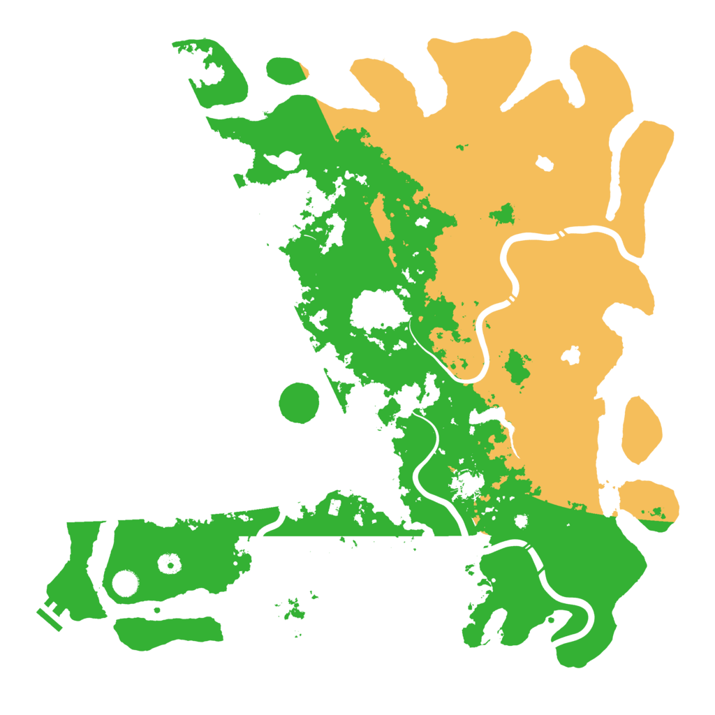 Biome Rust Map: Procedural Map, Size: 4800, Seed: 491309789