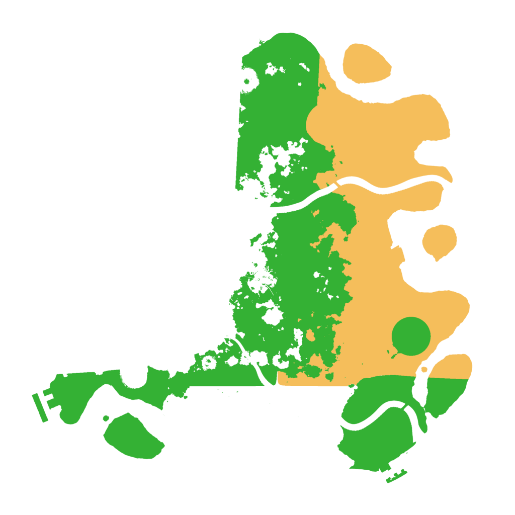 Biome Rust Map: Procedural Map, Size: 3500, Seed: 65593723
