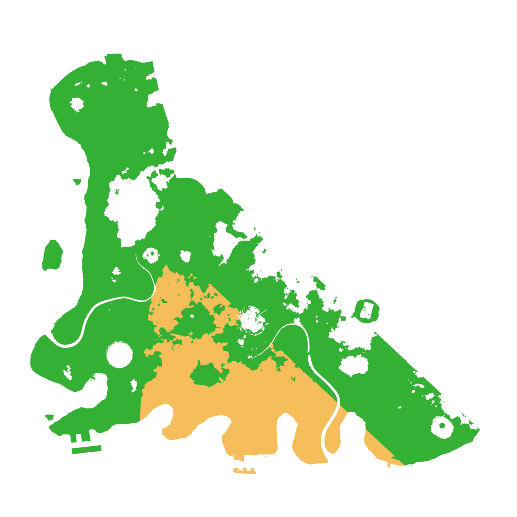Biome Rust Map: Procedural Map, Size: 3500, Seed: 5050330