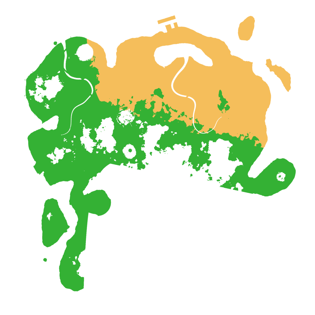 Biome Rust Map: Procedural Map, Size: 3500, Seed: 97288888