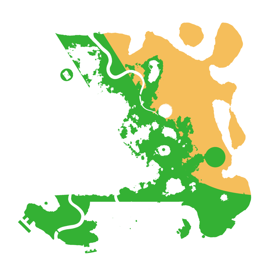 Biome Rust Map: Procedural Map, Size: 3500, Seed: 16528842