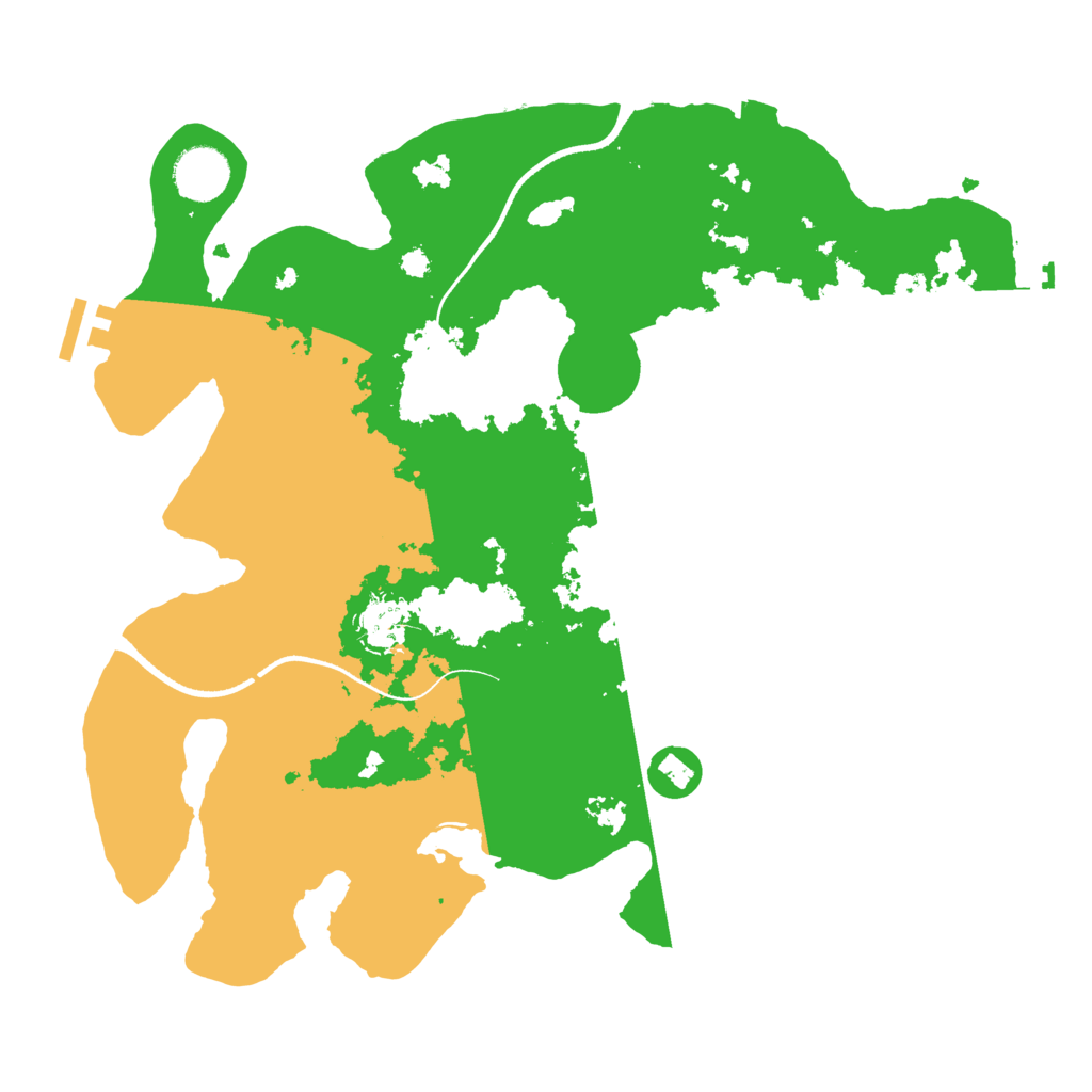 Biome Rust Map: Procedural Map, Size: 3500, Seed: 41767560
