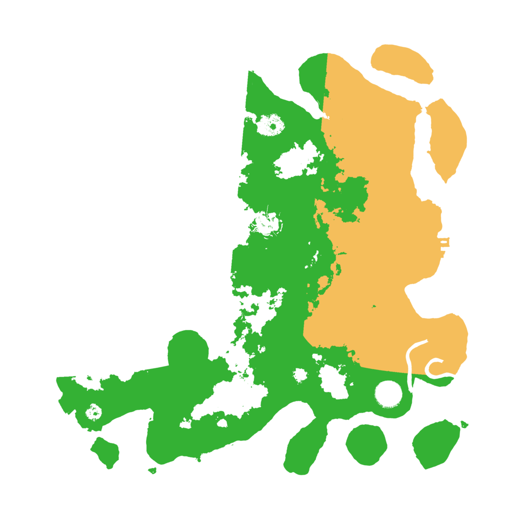 Biome Rust Map: Procedural Map, Size: 3366, Seed: 1234569