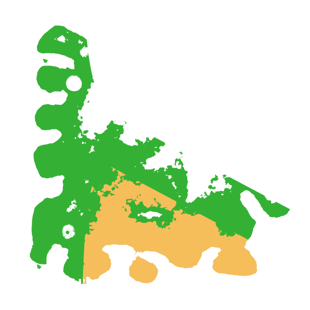 Biome Rust Map: Procedural Map, Size: 3500, Seed: 84796216