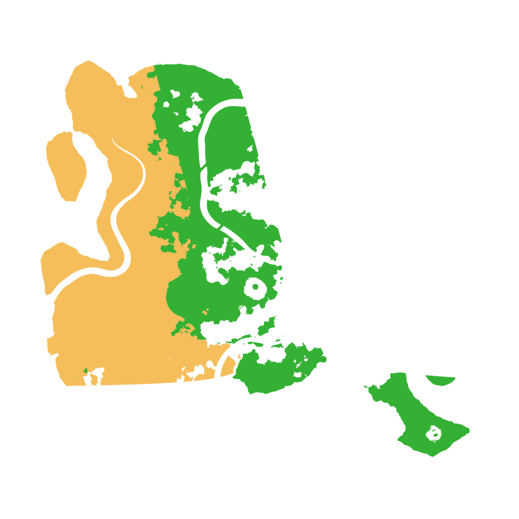 Biome Rust Map: Procedural Map, Size: 3500, Seed: 9414874