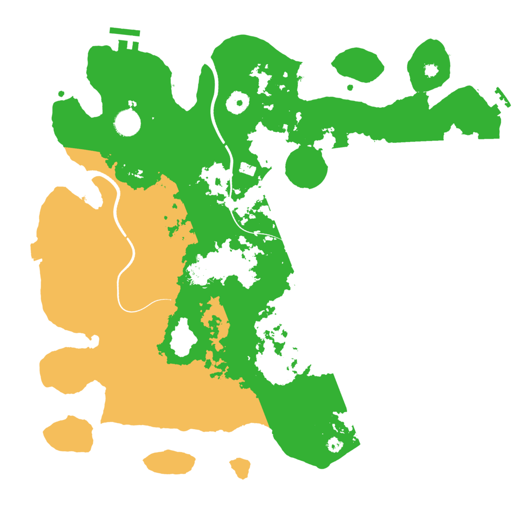 Biome Rust Map: Procedural Map, Size: 3500, Seed: 12620422