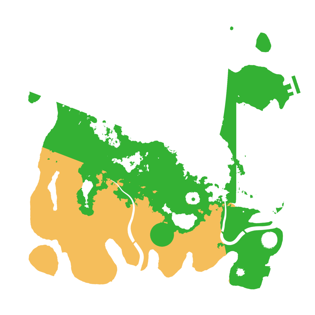 Biome Rust Map: Procedural Map, Size: 3500, Seed: 90371803