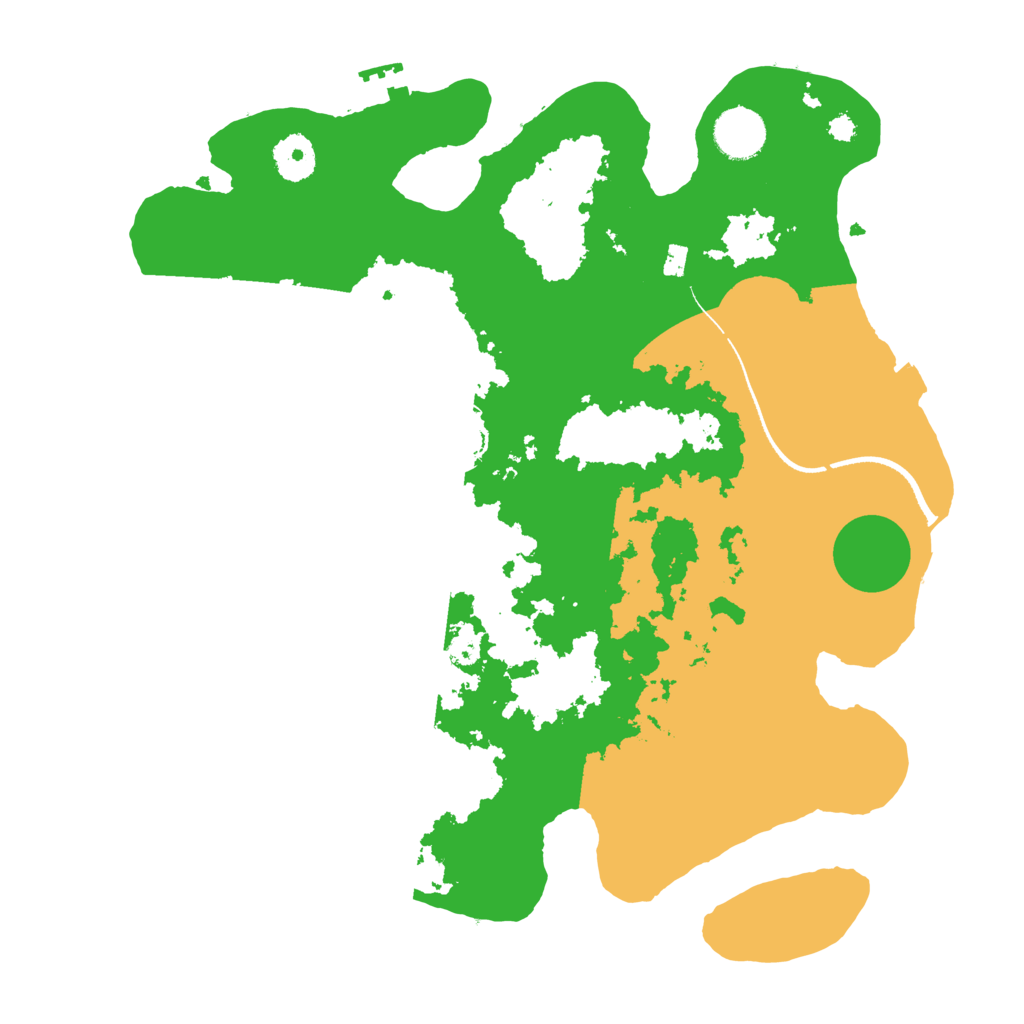 Biome Rust Map: Procedural Map, Size: 3500, Seed: 14804533
