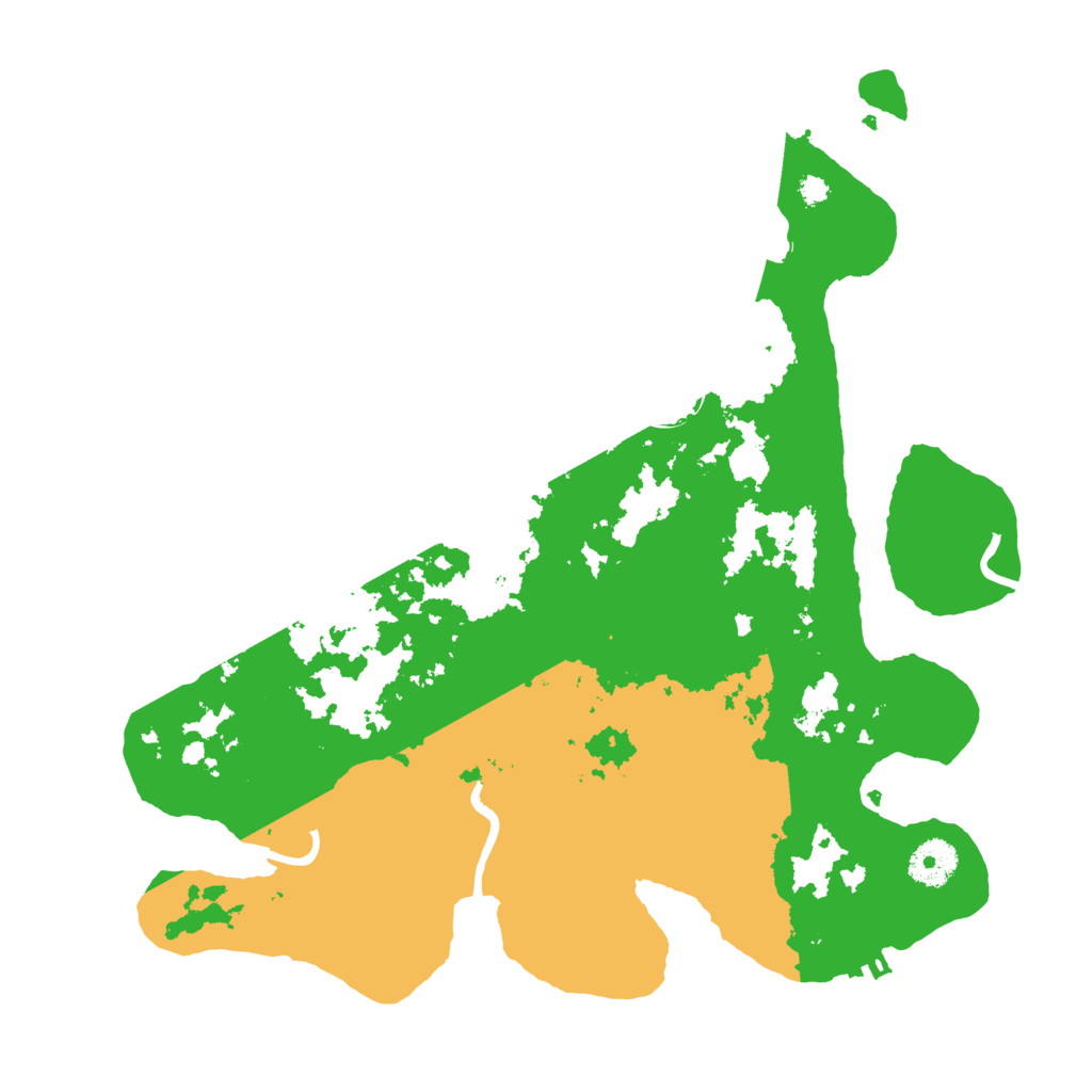 Biome Rust Map: Procedural Map, Size: 3500, Seed: 43367561