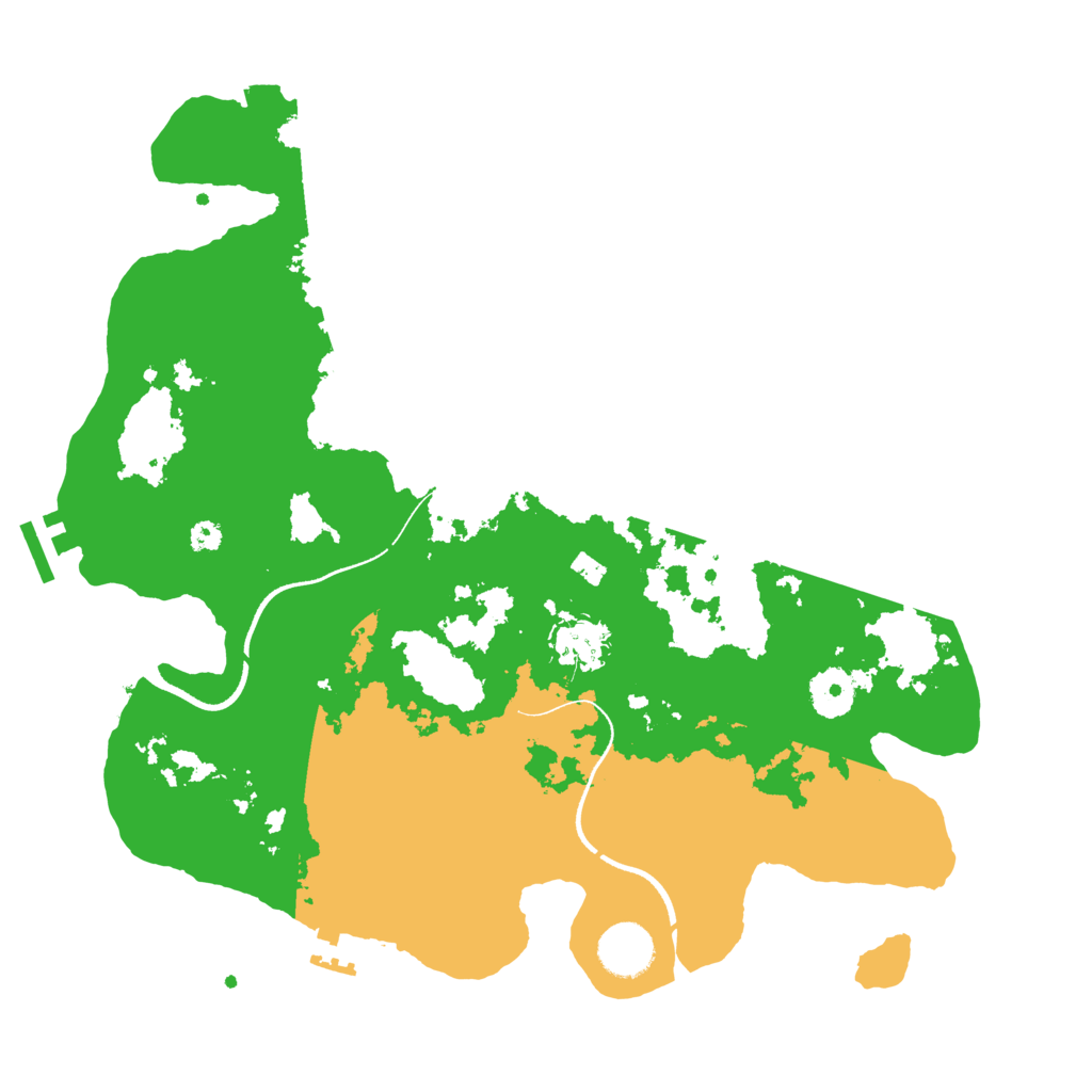 Biome Rust Map: Procedural Map, Size: 3500, Seed: 54090170