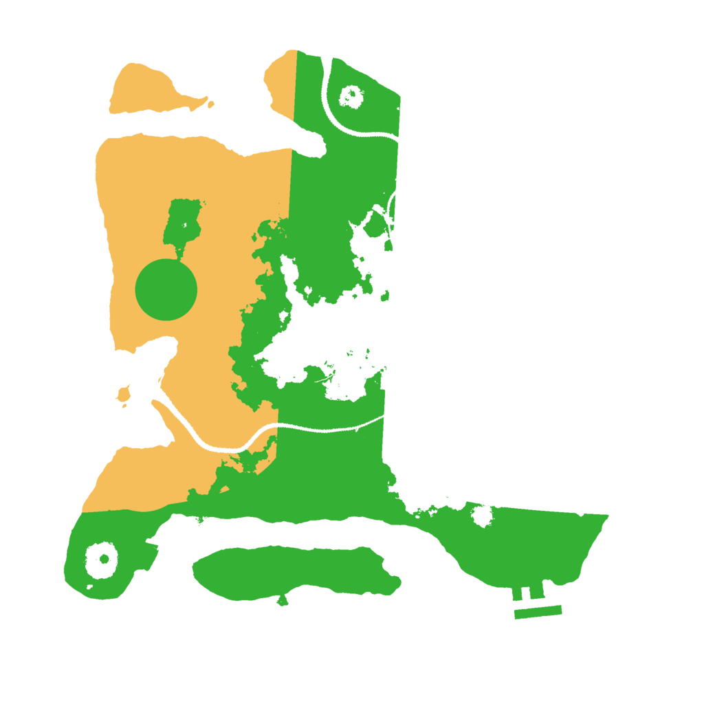 Biome Rust Map: Procedural Map, Size: 3000, Seed: 60615955