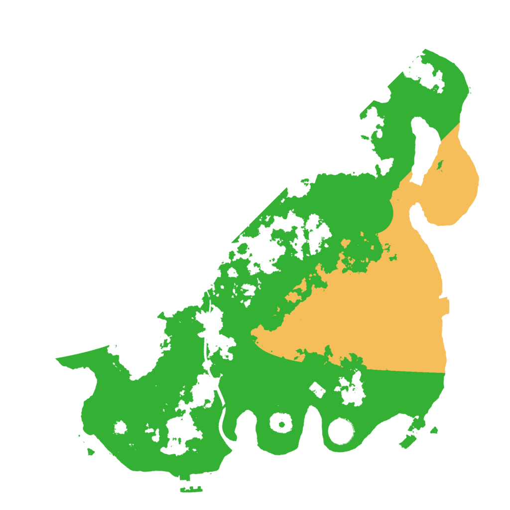 Biome Rust Map: Procedural Map, Size: 3500, Seed: 95015581