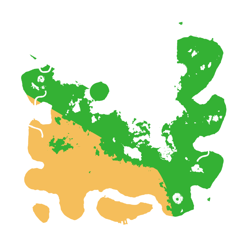 Biome Rust Map: Procedural Map, Size: 3500, Seed: 96895551