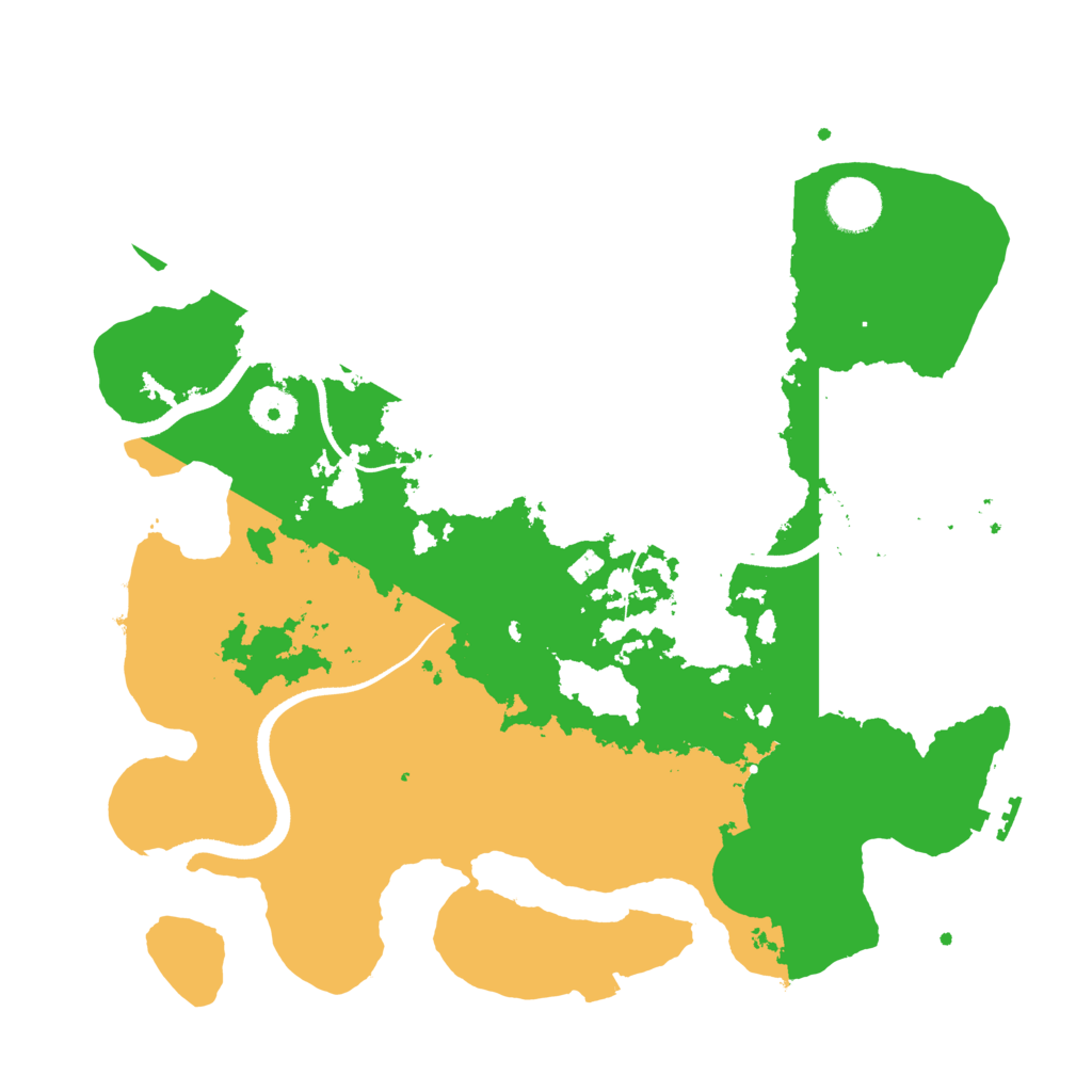 Biome Rust Map: Procedural Map, Size: 3500, Seed: 96895551