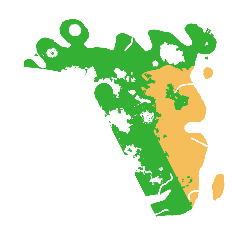 Biome Rust Map: Procedural Map, Size: 3500, Seed: 78431283
