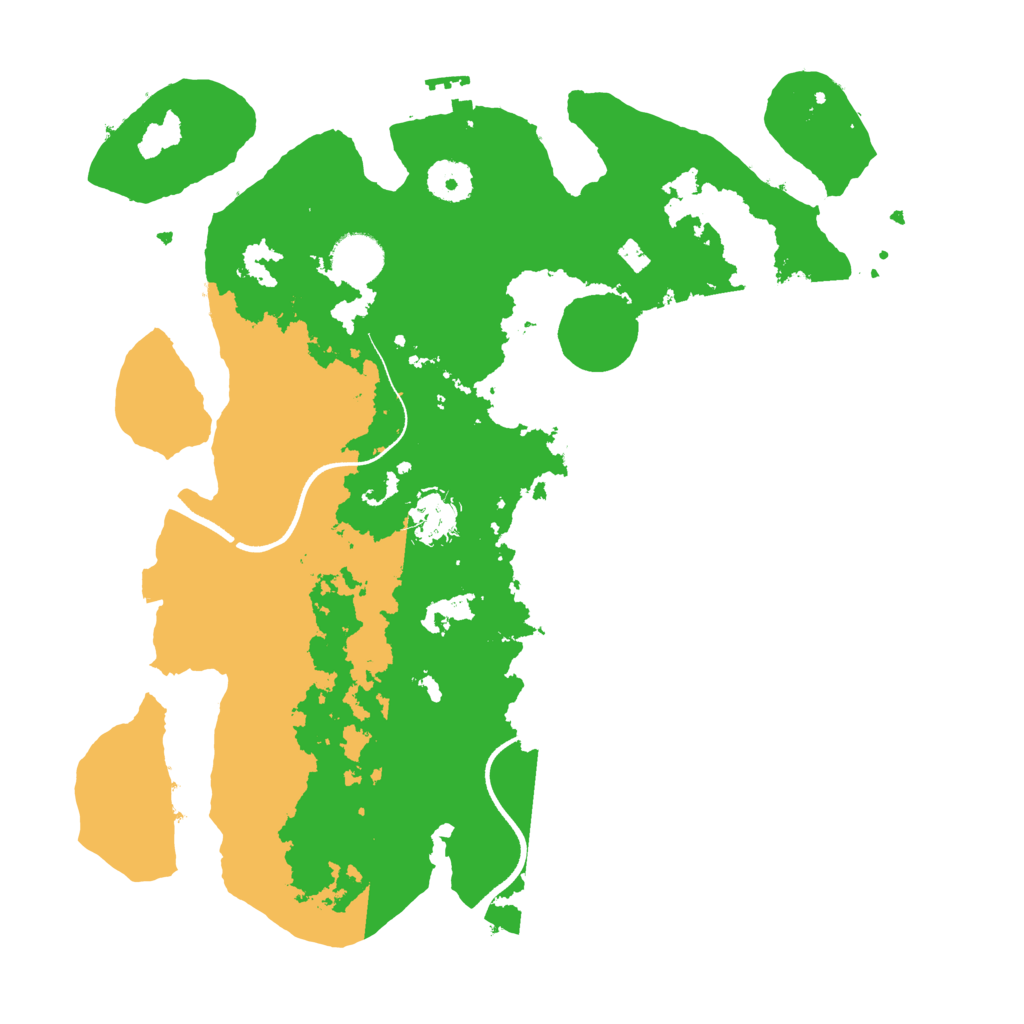 Biome Rust Map: Procedural Map, Size: 3500, Seed: 22305420