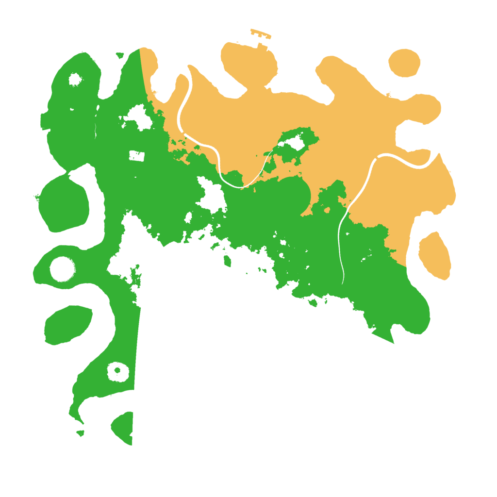 Biome Rust Map: Procedural Map, Size: 3500, Seed: 34743650