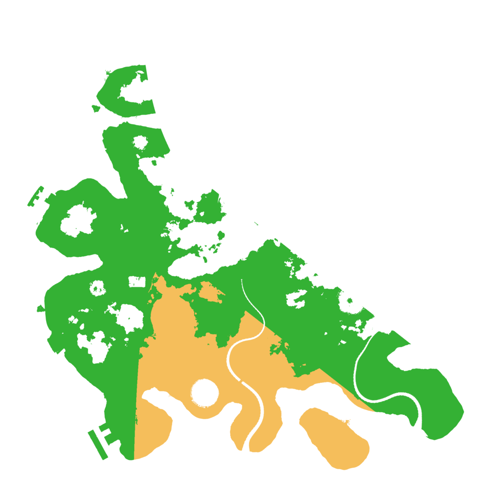 Biome Rust Map: Procedural Map, Size: 3200, Seed: 284883549