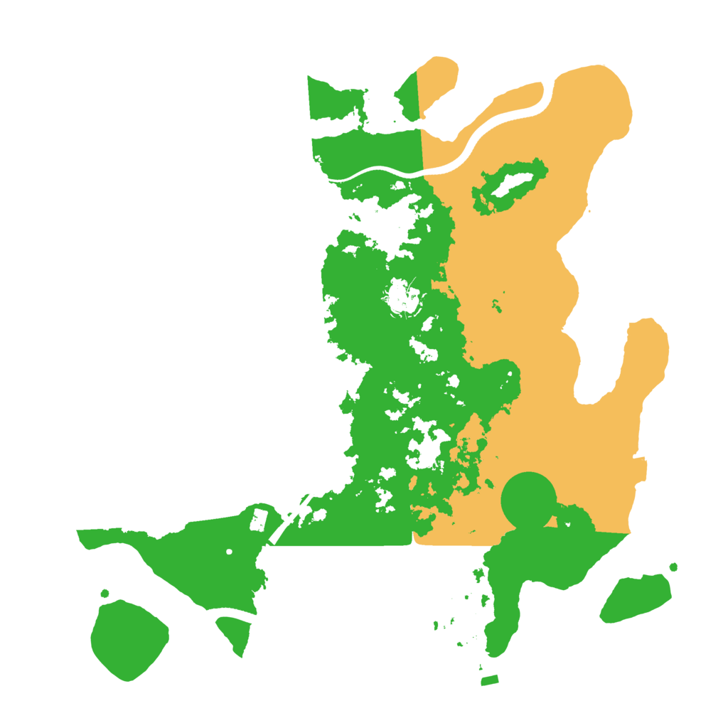 Biome Rust Map: Procedural Map, Size: 3500, Seed: 5951414