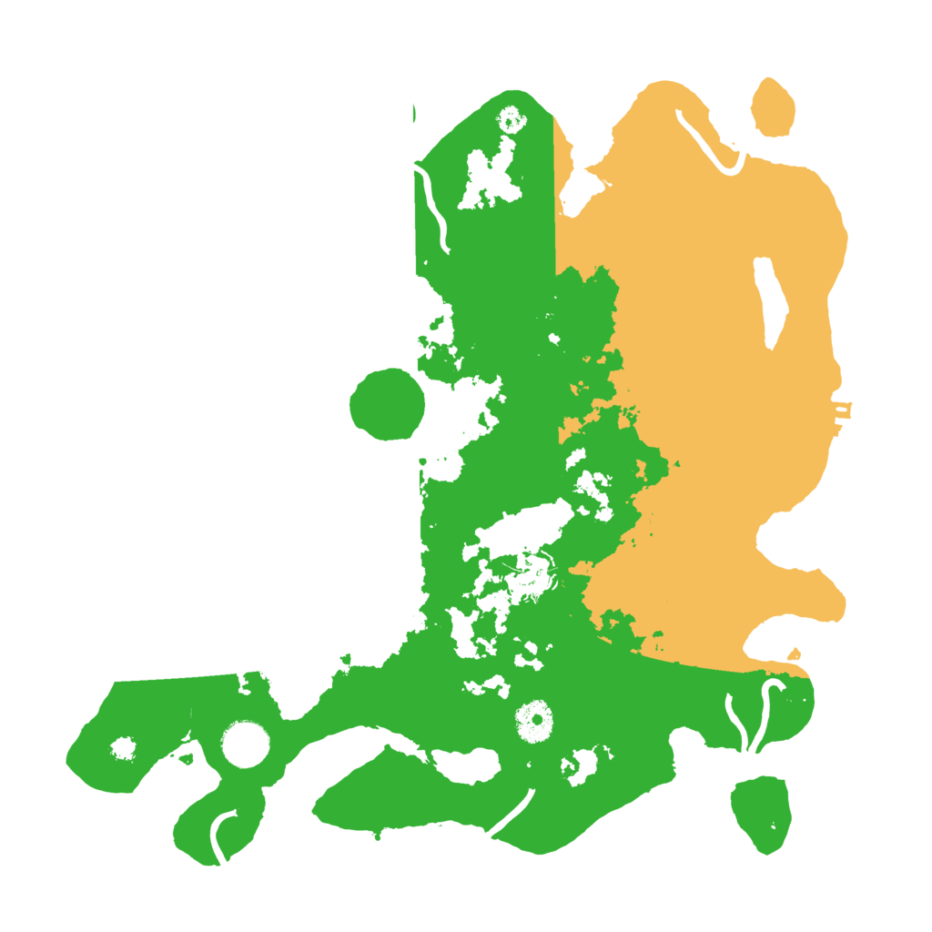 Biome Rust Map: Procedural Map, Size: 3500, Seed: 86810357