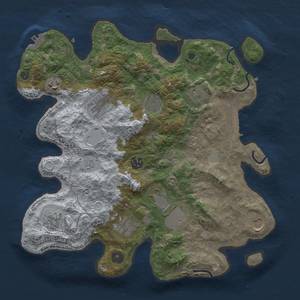 Thumbnail Rust Map: Procedural Map, Size: 3600, Seed: 41171, 17 Monuments