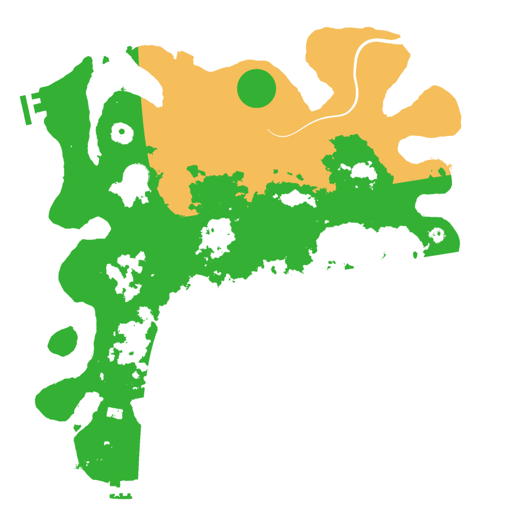 Biome Rust Map: Procedural Map, Size: 3500, Seed: 54490254