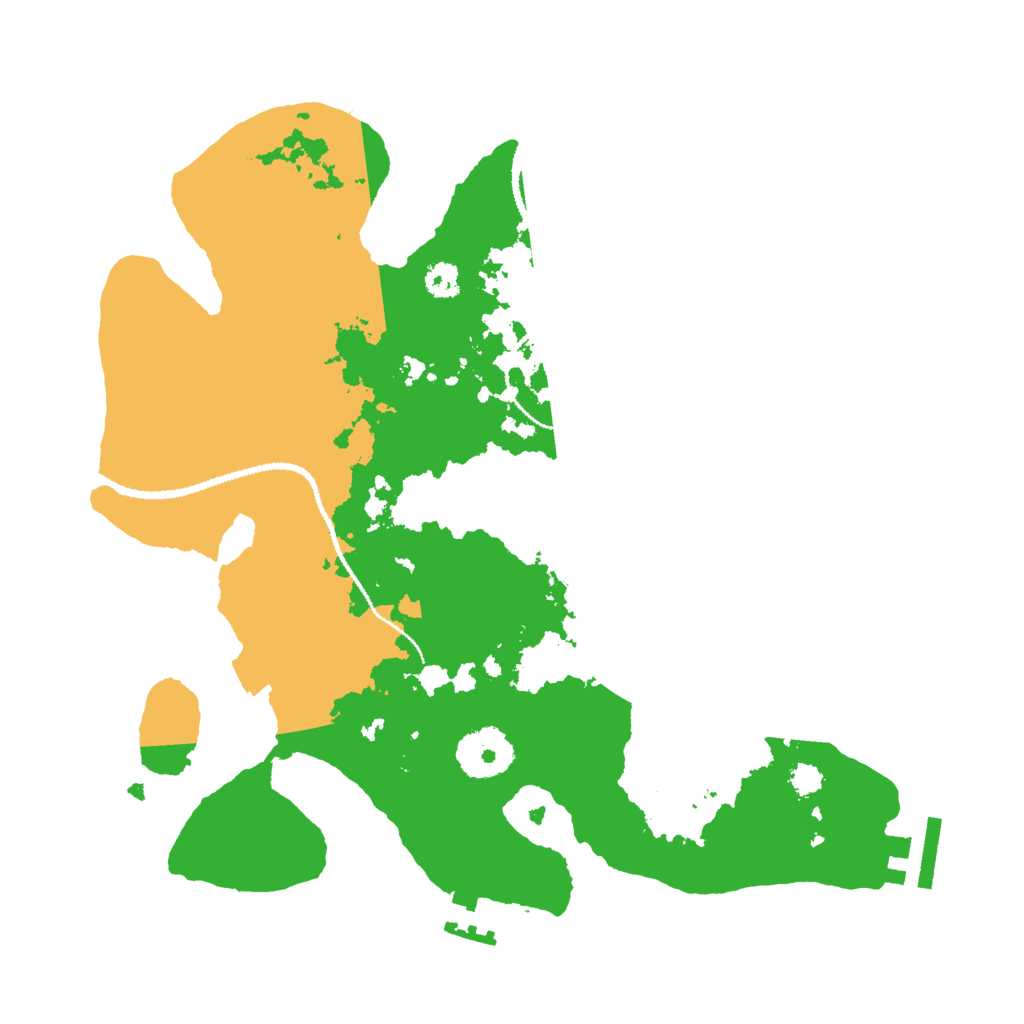 Biome Rust Map: Procedural Map, Size: 2900, Seed: 500001