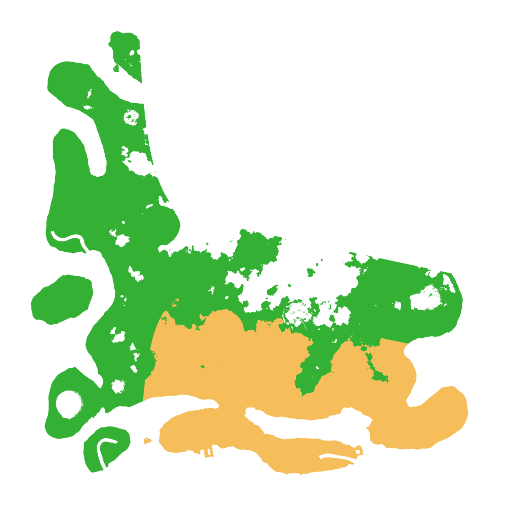 Biome Rust Map: Procedural Map, Size: 3500, Seed: 35567865