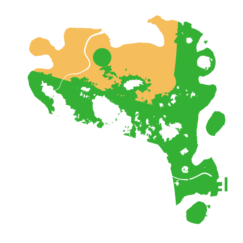 Biome Rust Map: Procedural Map, Size: 3500, Seed: 80636223