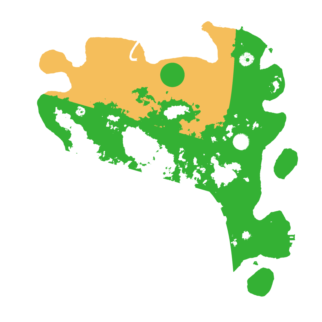 Biome Rust Map: Procedural Map, Size: 3500, Seed: 80636223