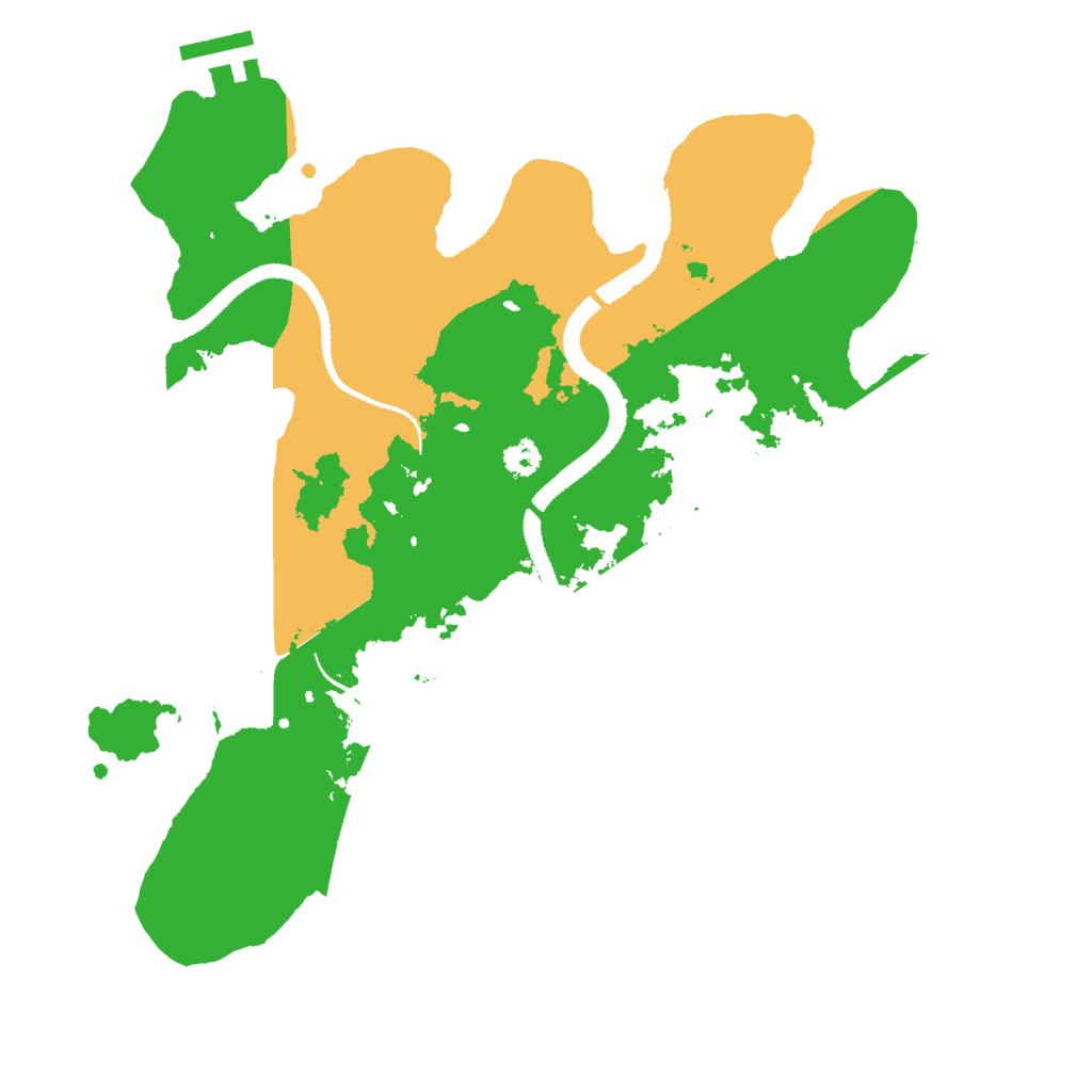 Biome Rust Map: Procedural Map, Size: 3000, Seed: 23162