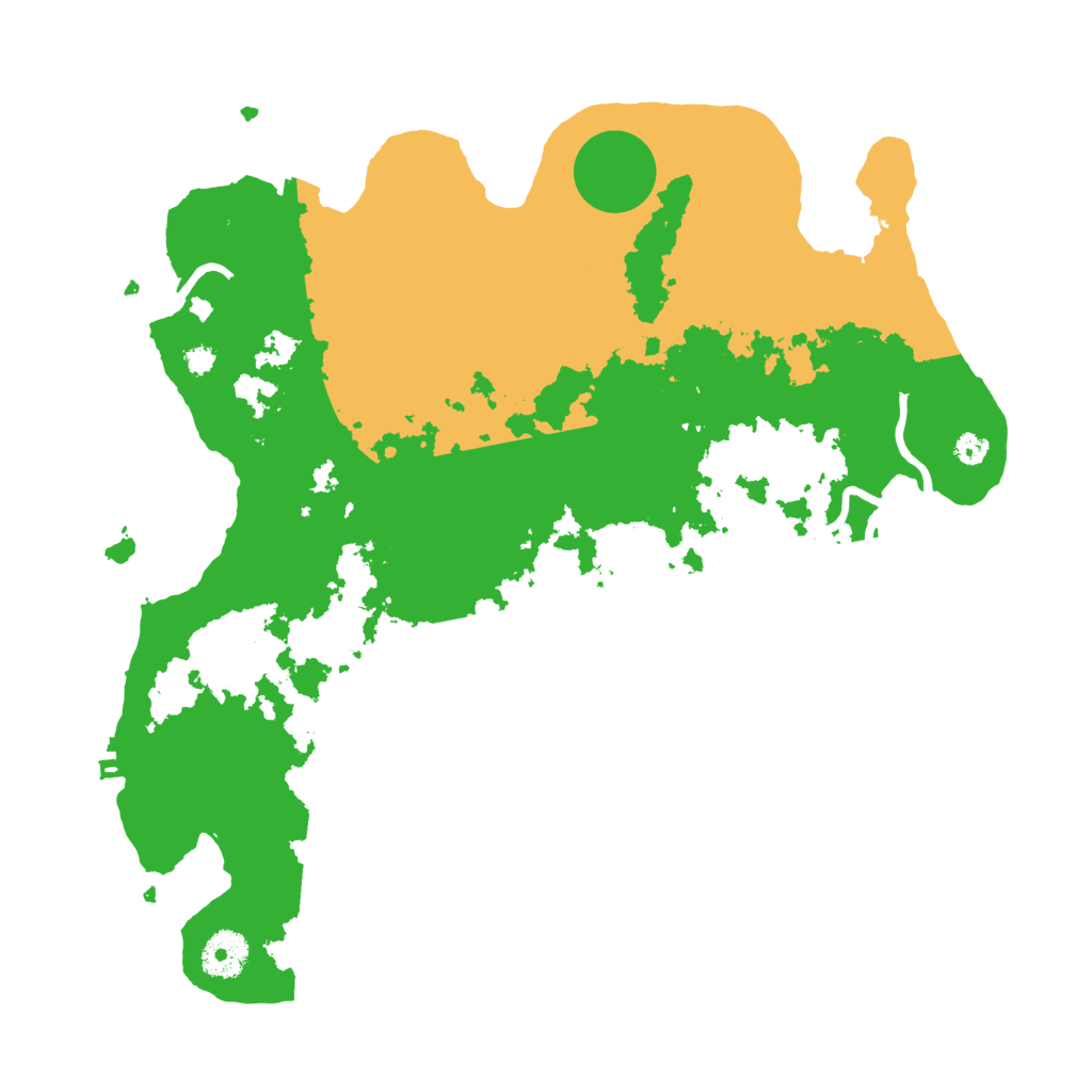 Biome Rust Map: Procedural Map, Size: 3500, Seed: 17306106