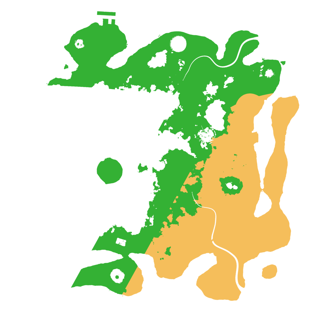 Biome Rust Map: Procedural Map, Size: 3500, Seed: 12532681