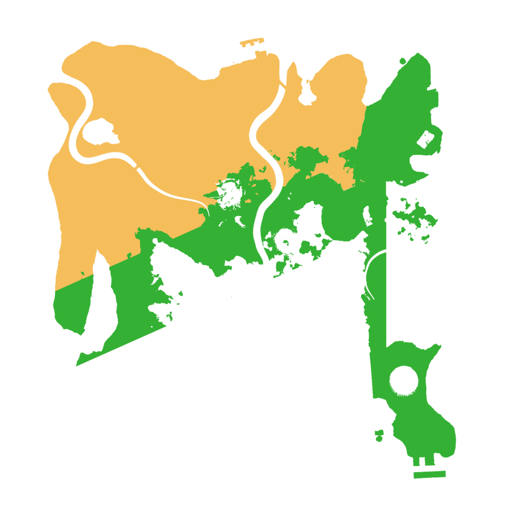 Biome Rust Map: Procedural Map, Size: 3250, Seed: 223902580