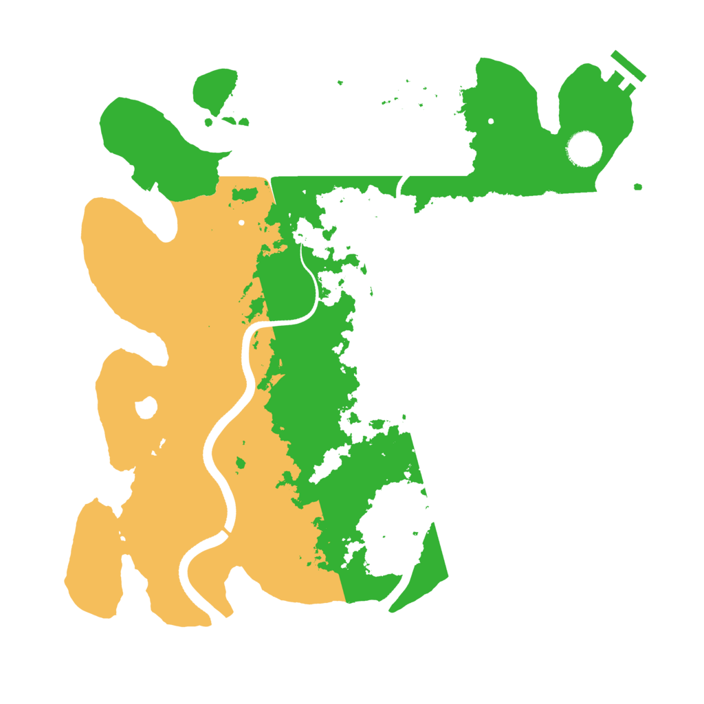 Biome Rust Map: Procedural Map, Size: 3500, Seed: 35149484