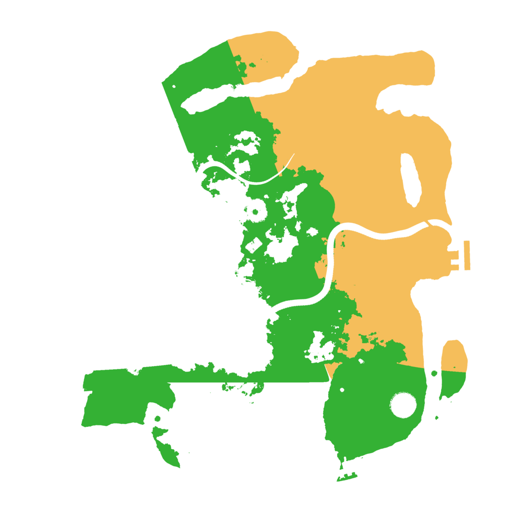 Biome Rust Map: Procedural Map, Size: 3500, Seed: 824993708