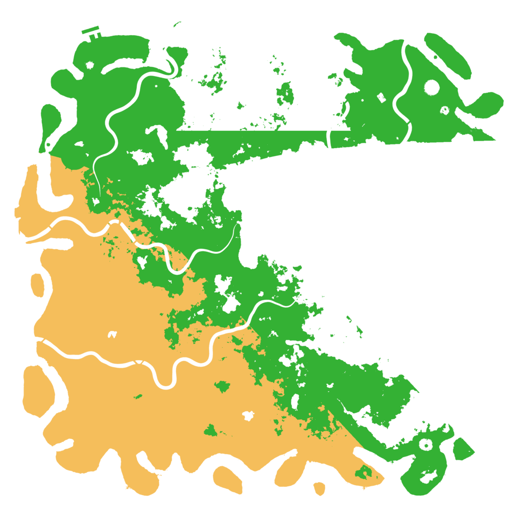 Biome Rust Map: Procedural Map, Size: 6000, Seed: 93021541