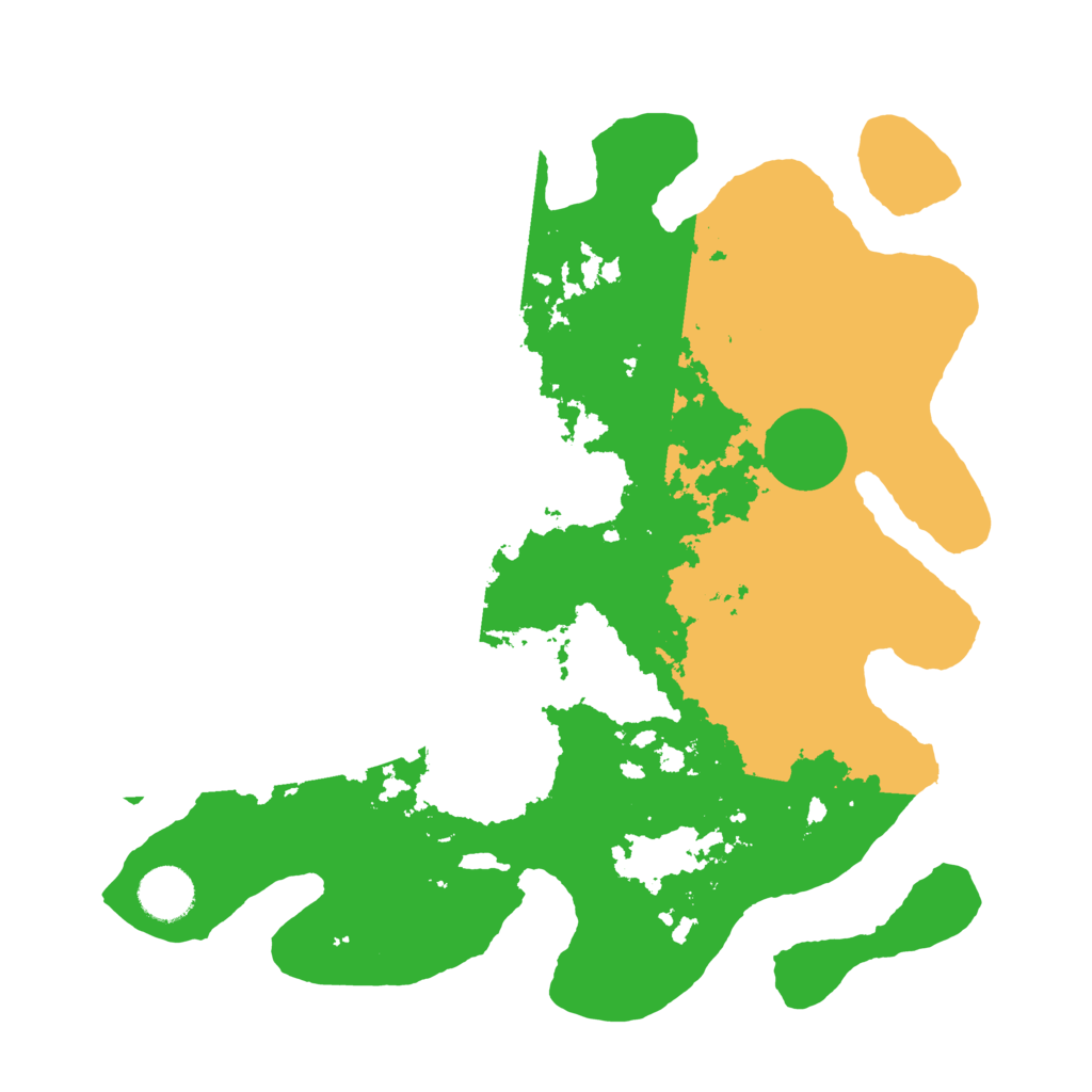 Biome Rust Map: Barren, Size: 3500, Seed: 284219071