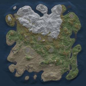 Thumbnail Rust Map: Procedural Map, Size: 4300, Seed: 62755126, 18 Monuments