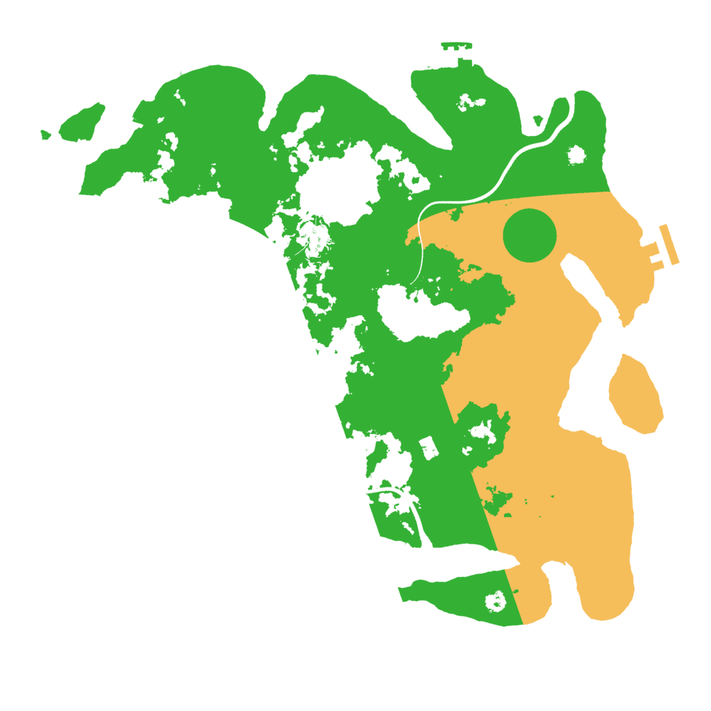 Biome Rust Map: Procedural Map, Size: 3500, Seed: 1344839067