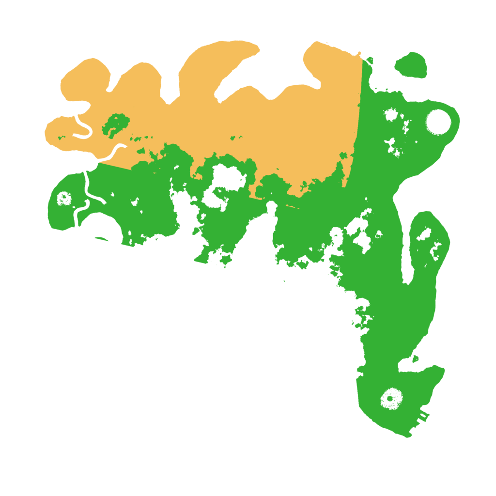 Biome Rust Map: Procedural Map, Size: 3500, Seed: 17780