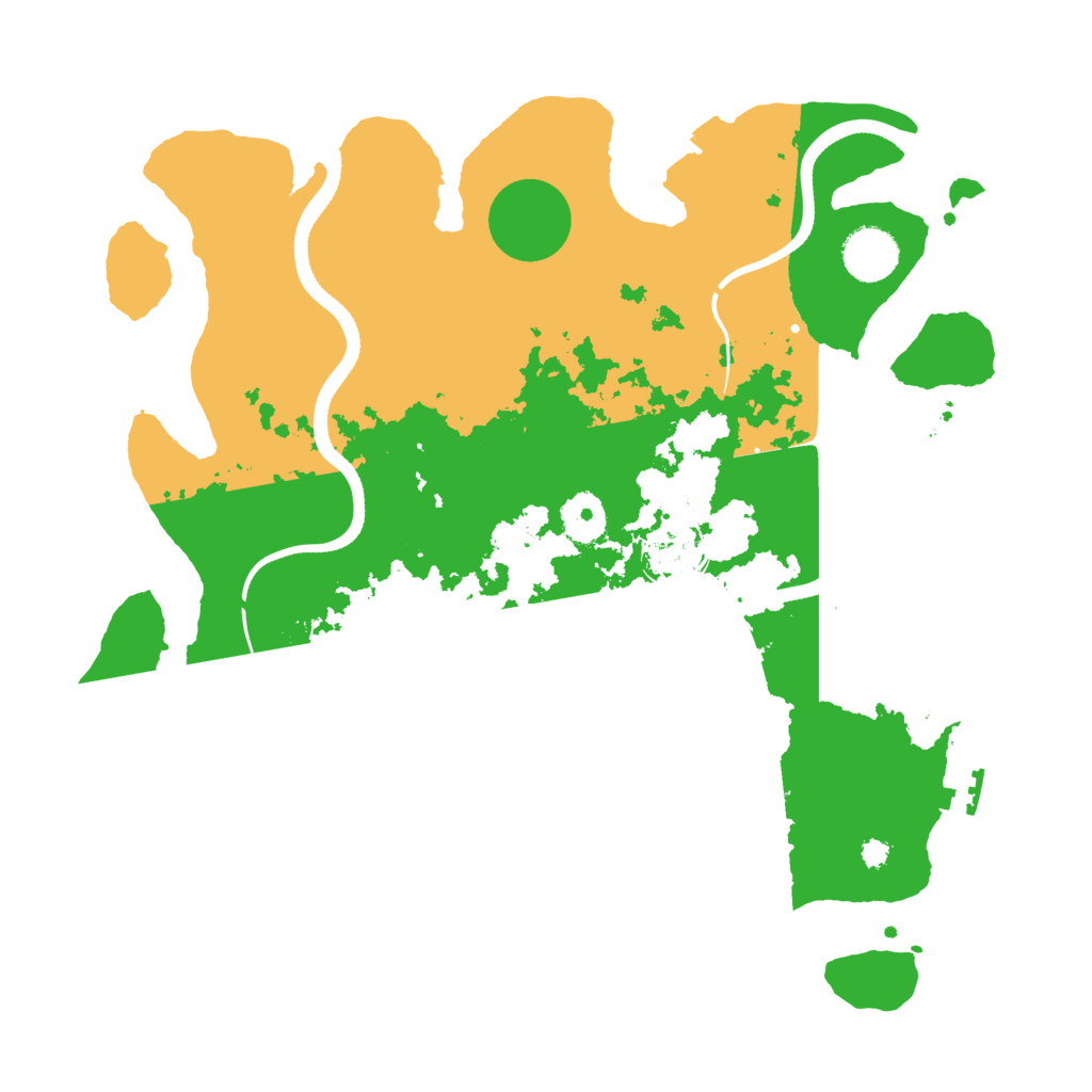 Biome Rust Map: Procedural Map, Size: 3500, Seed: 118604848