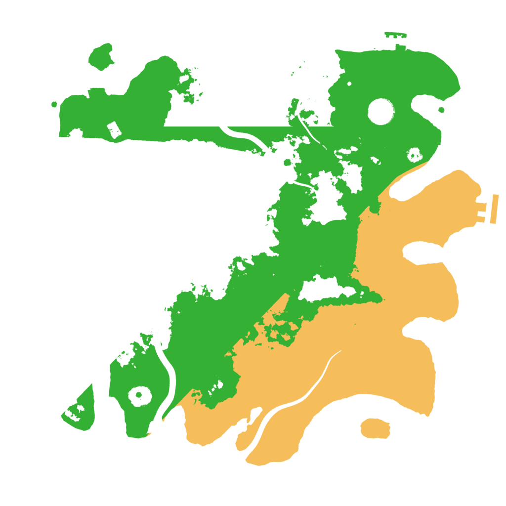 Biome Rust Map: Procedural Map, Size: 3500, Seed: 1256515464