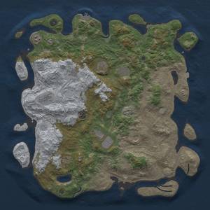 Thumbnail Rust Map: Procedural Map, Size: 4500, Seed: 3748012, 17 Monuments