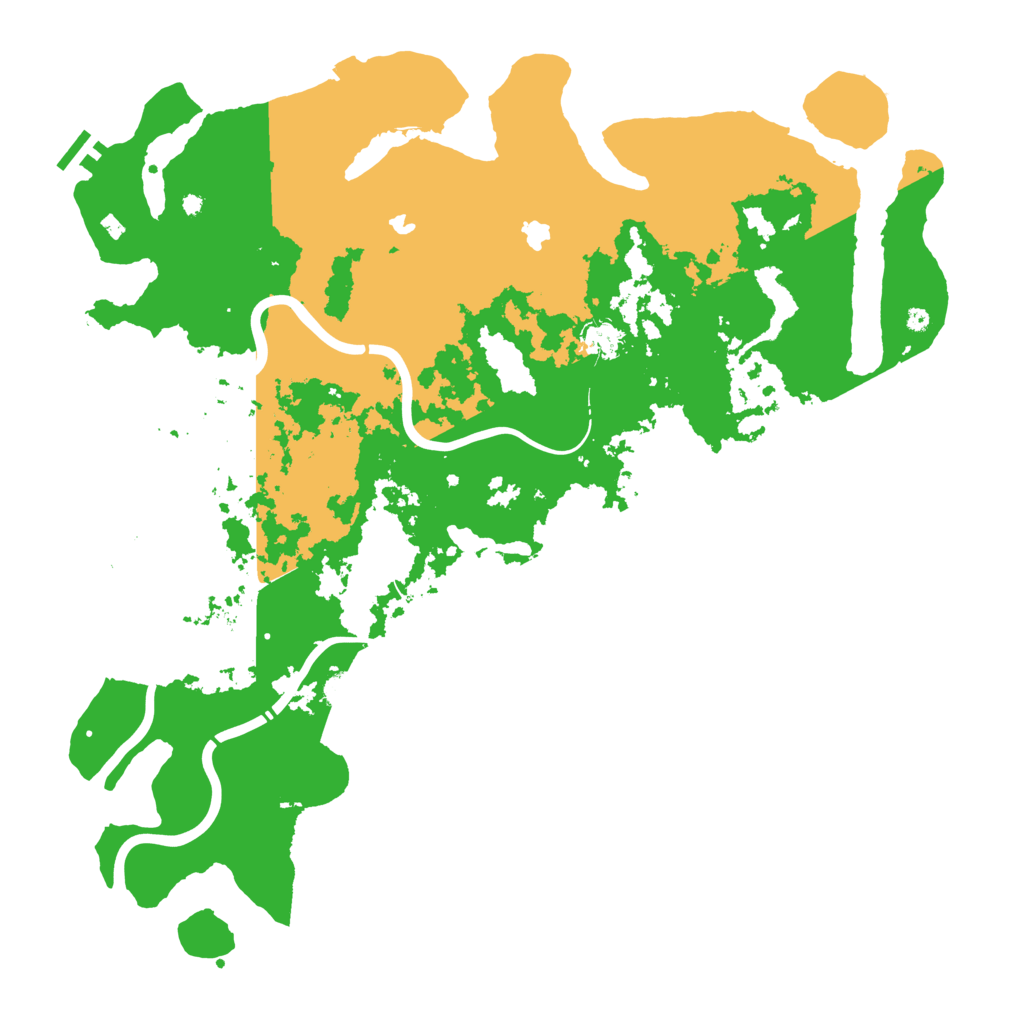 Biome Rust Map: Procedural Map, Size: 4550, Seed: 1333999999